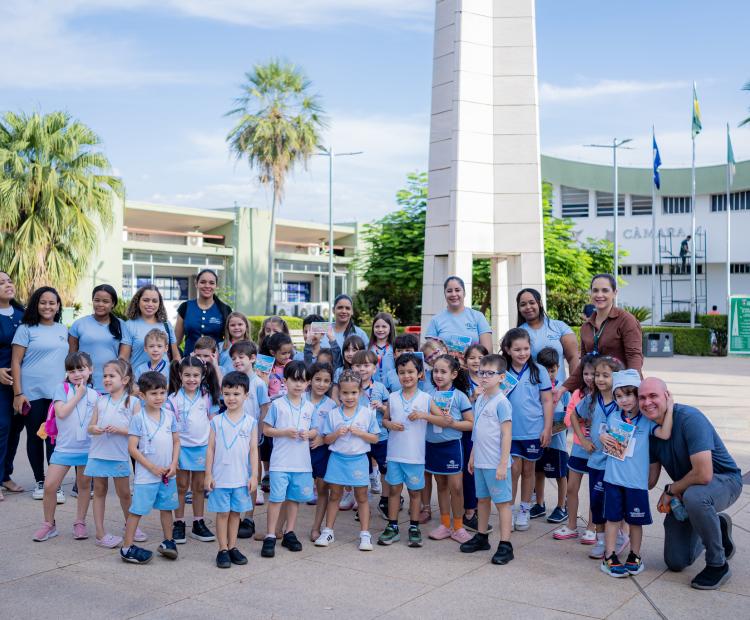 Cuiabaninhos na Câmara promove aula de cidadania para alunos da Escola Anjos da Guarda